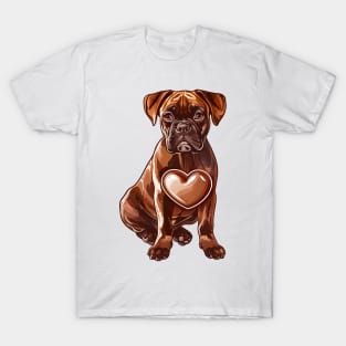 Valentine Boxer Shaped Chocolate T-Shirt